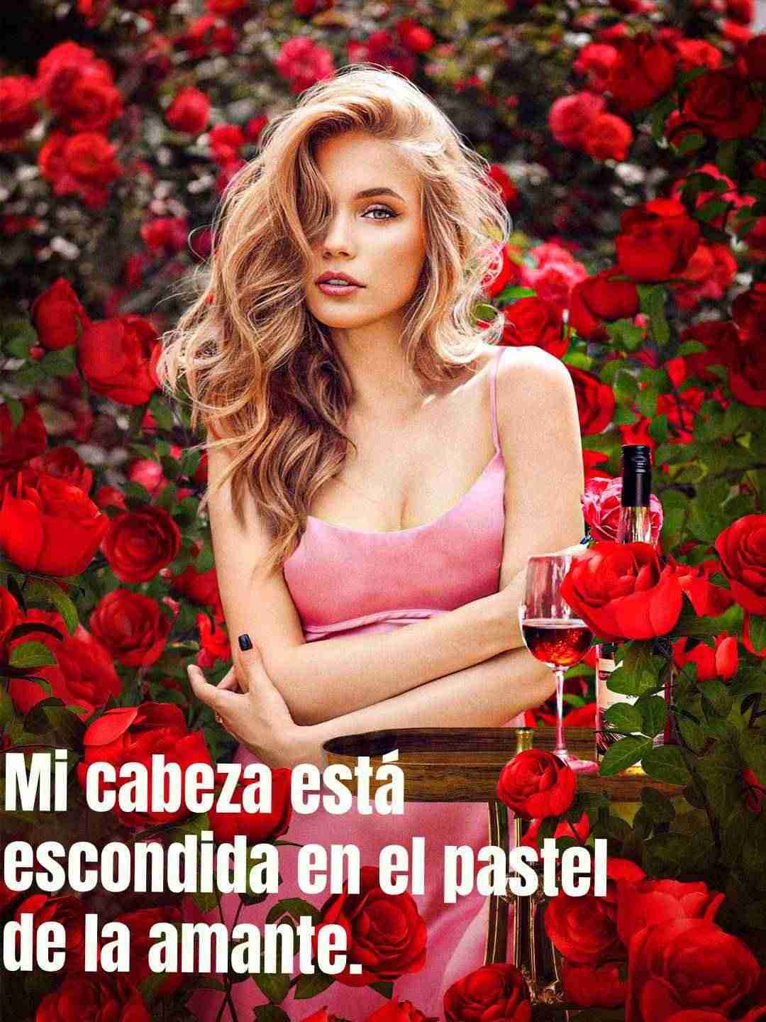 Mi cabeza está escondida en el pastel de la amante.
